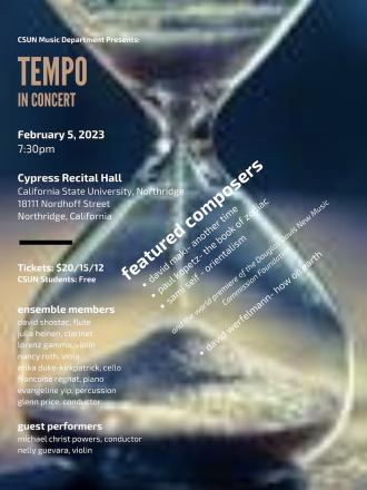 TEMPO Concert Poster 2023