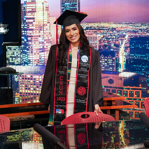 Lupita Baltazar is photographed as a graduating senior