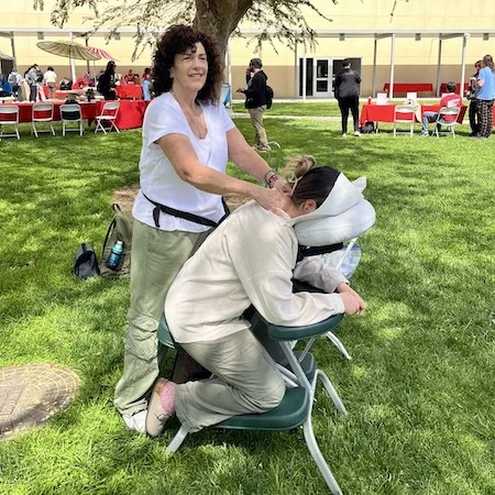 Chair massage for the win!