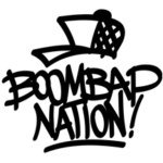 Boom Bap Nation Logo Black on white background