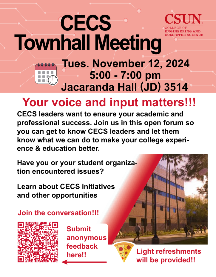 CECS Townhall Meeting Flyer