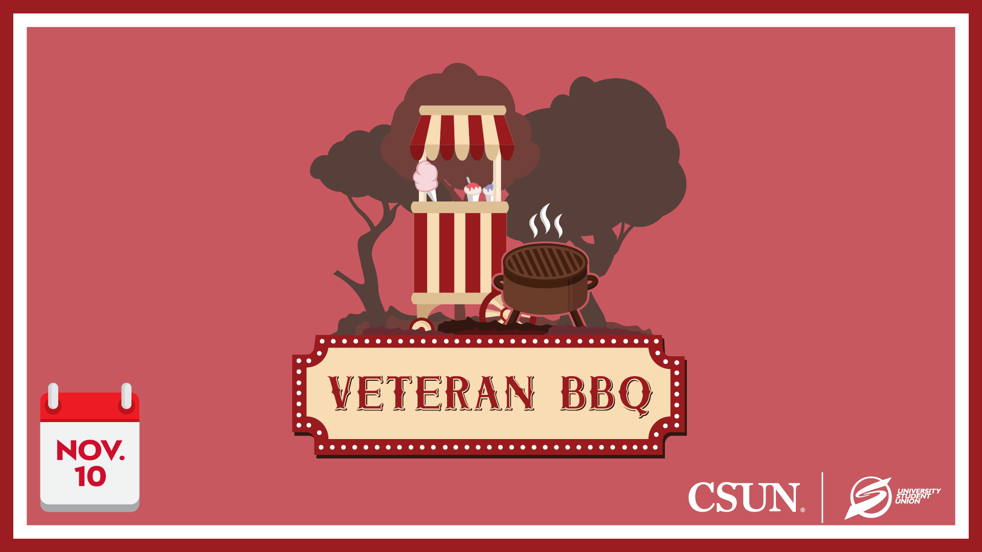 Veteran BBQ: Nov. 10