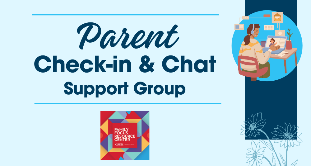 Parent Check-in and Chat Support Group banner