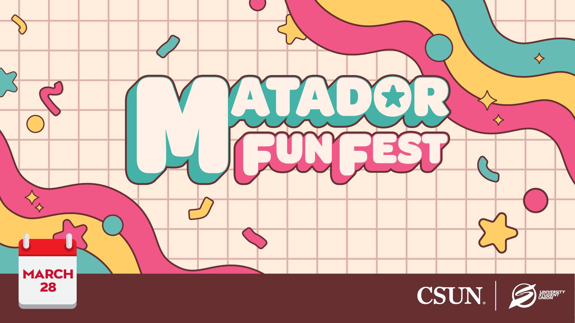USU_MatadorFunFest_Calendar_SP25 Matador Fun Fest: March 28
