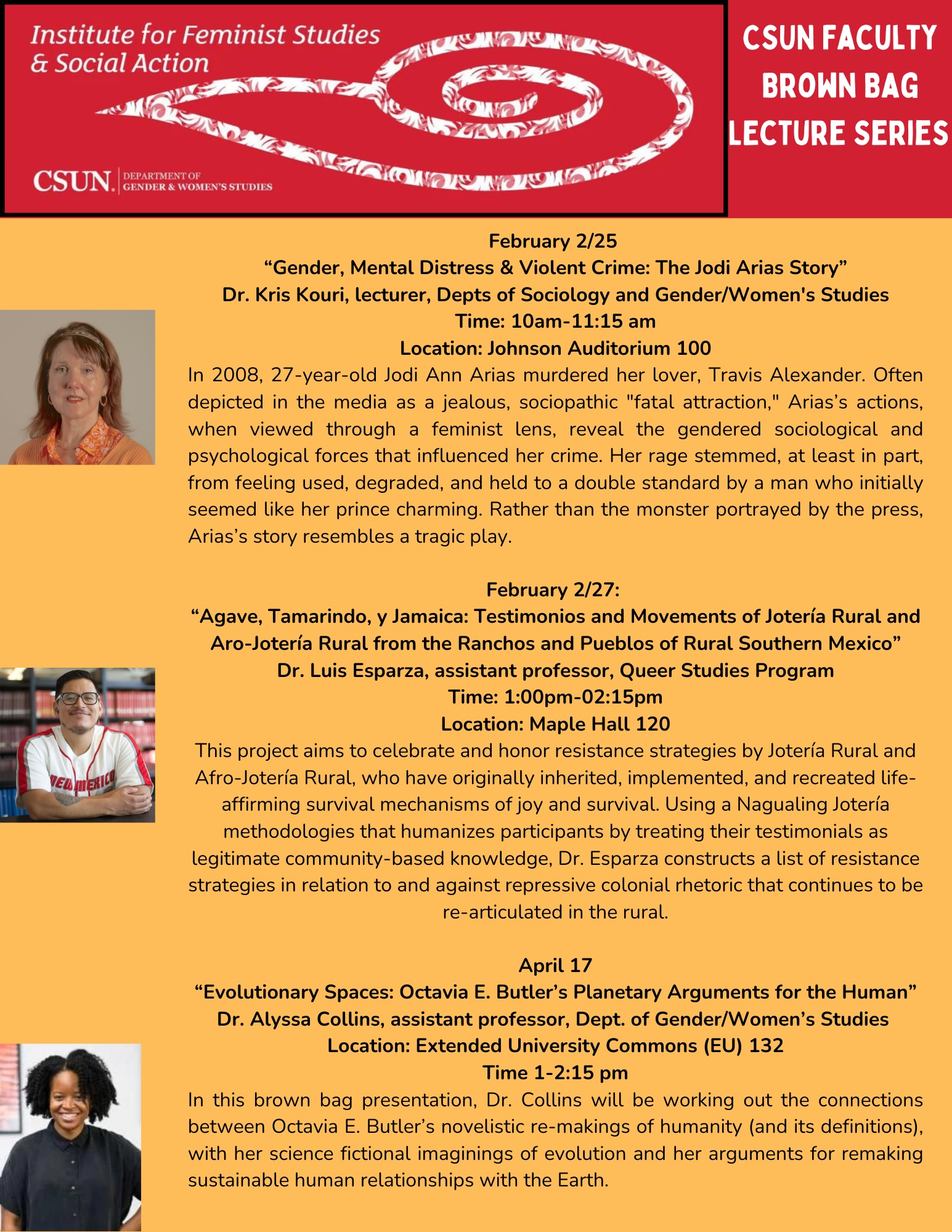 Evolutionary Spaces: Octavia E. Butler's Planetary Arguments for the Human April 17, 2025 Time: 1 p.m.–2:15 p.m. Location Extended University Commons (EU) 132