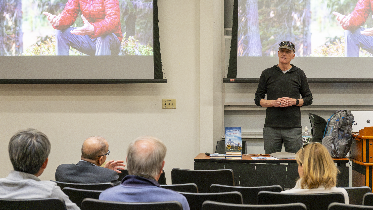 Glen Van Peski presenting on his life story March 7, 2025.