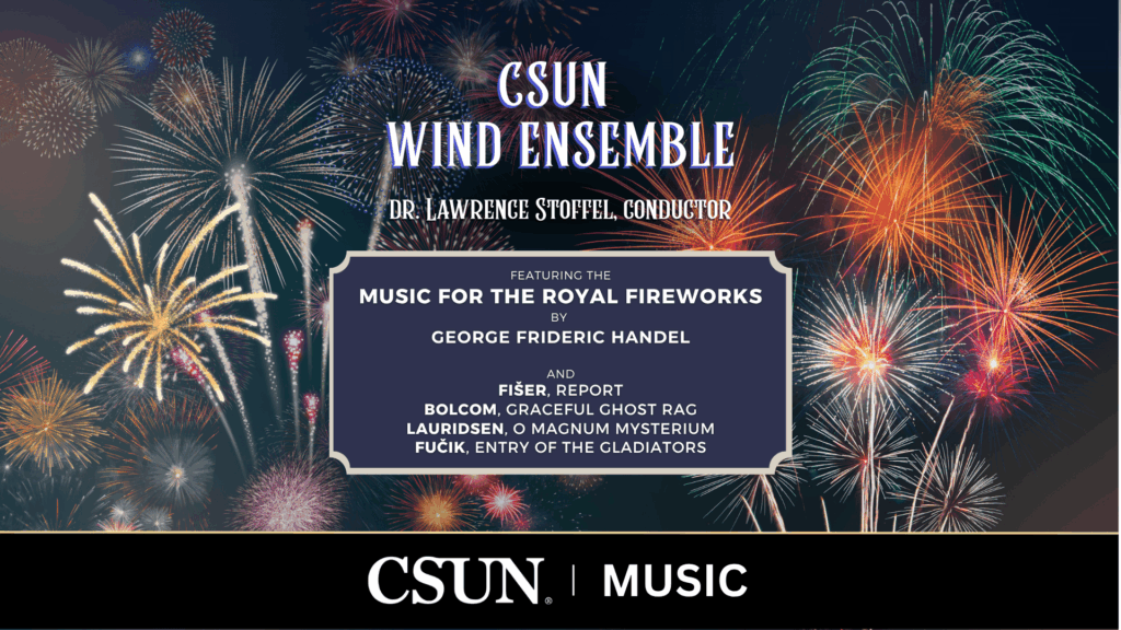 CSUN WIND ENSEMBLE DEC 6 2025 at 2:30 PM PLAZA DEL SOL on campus