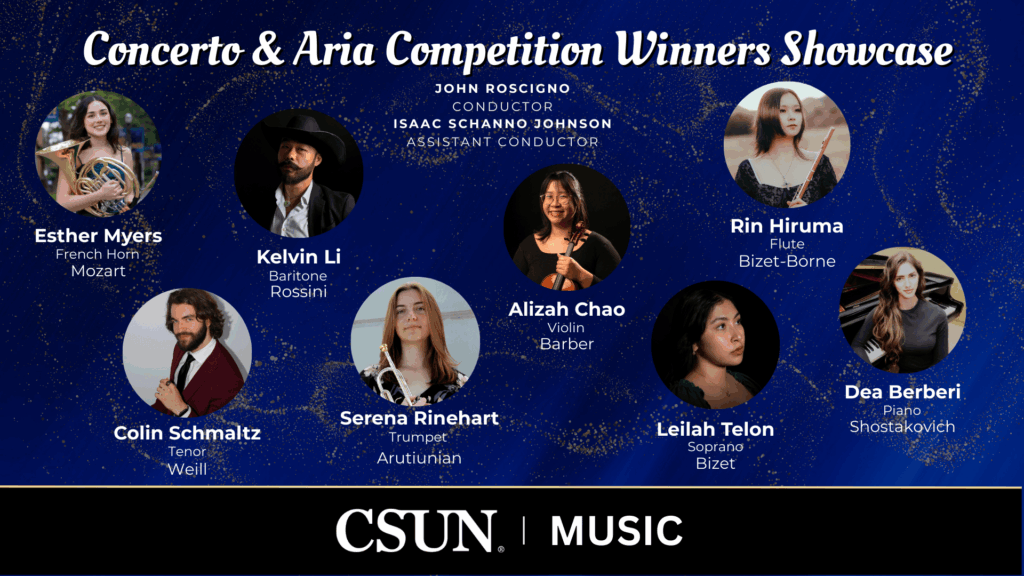 CSUN SYMPHONY Concerto and Aria Competition Winners 2025