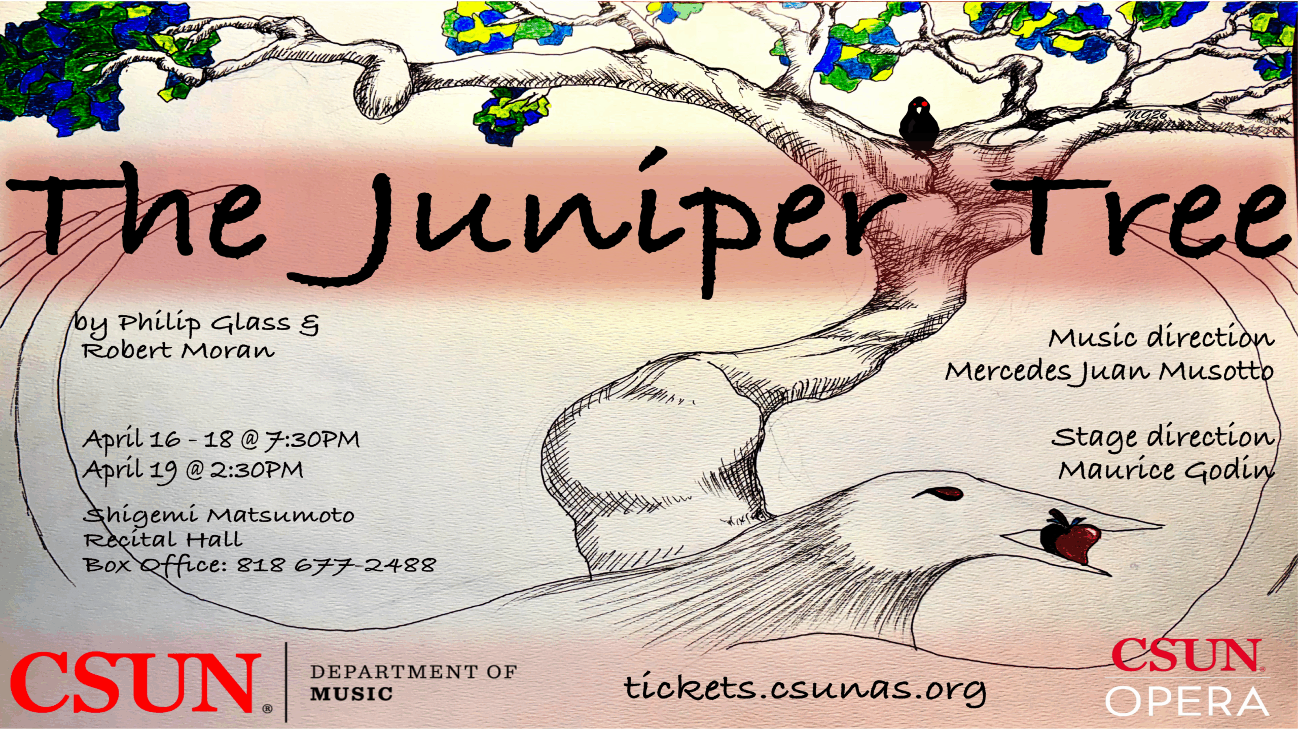 CSUN OPERA: The Juniper Tree by Philip Glass April 2026