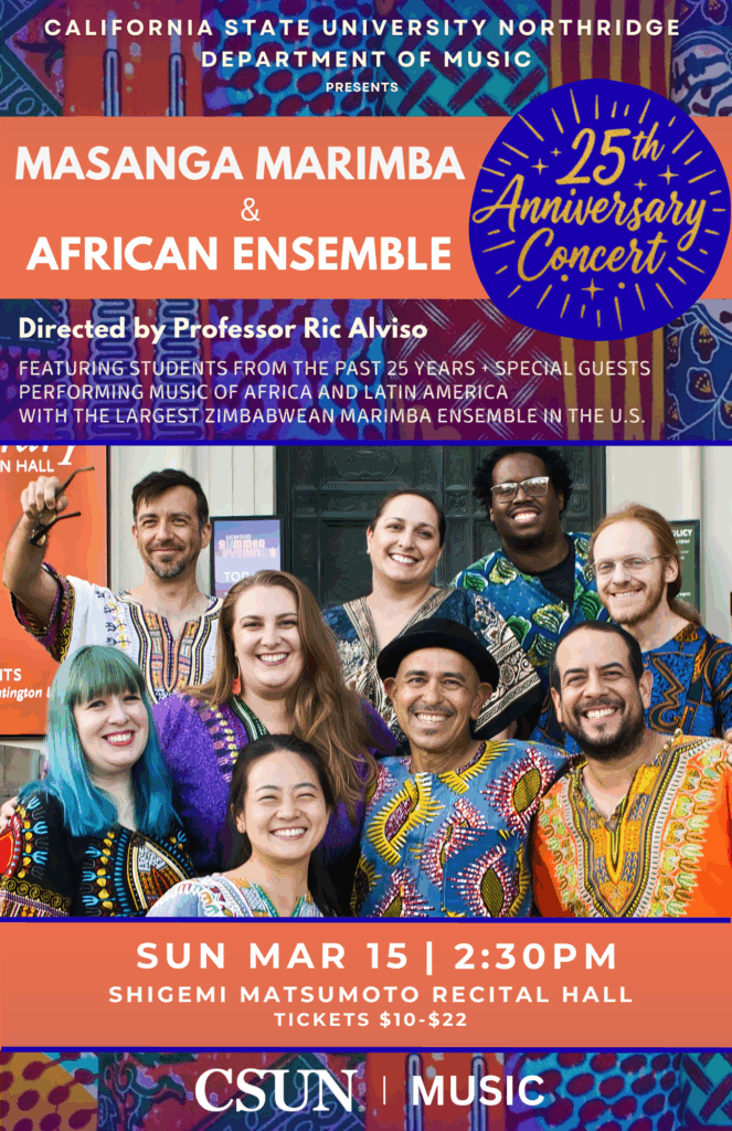 March 15 2025 Masanga Marimba and African Ensemble 25th Anniversary Concert