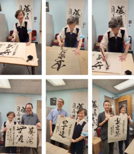 Famous Calligrapher Ms. Peng Xiu-Juan Donated 100 Rare Books to CSUN China Institute P2