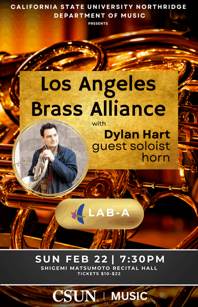 Los Angeles Brass Alliance with Dylan Hart, Soloist February 27 206 at CSUN MUSIC
