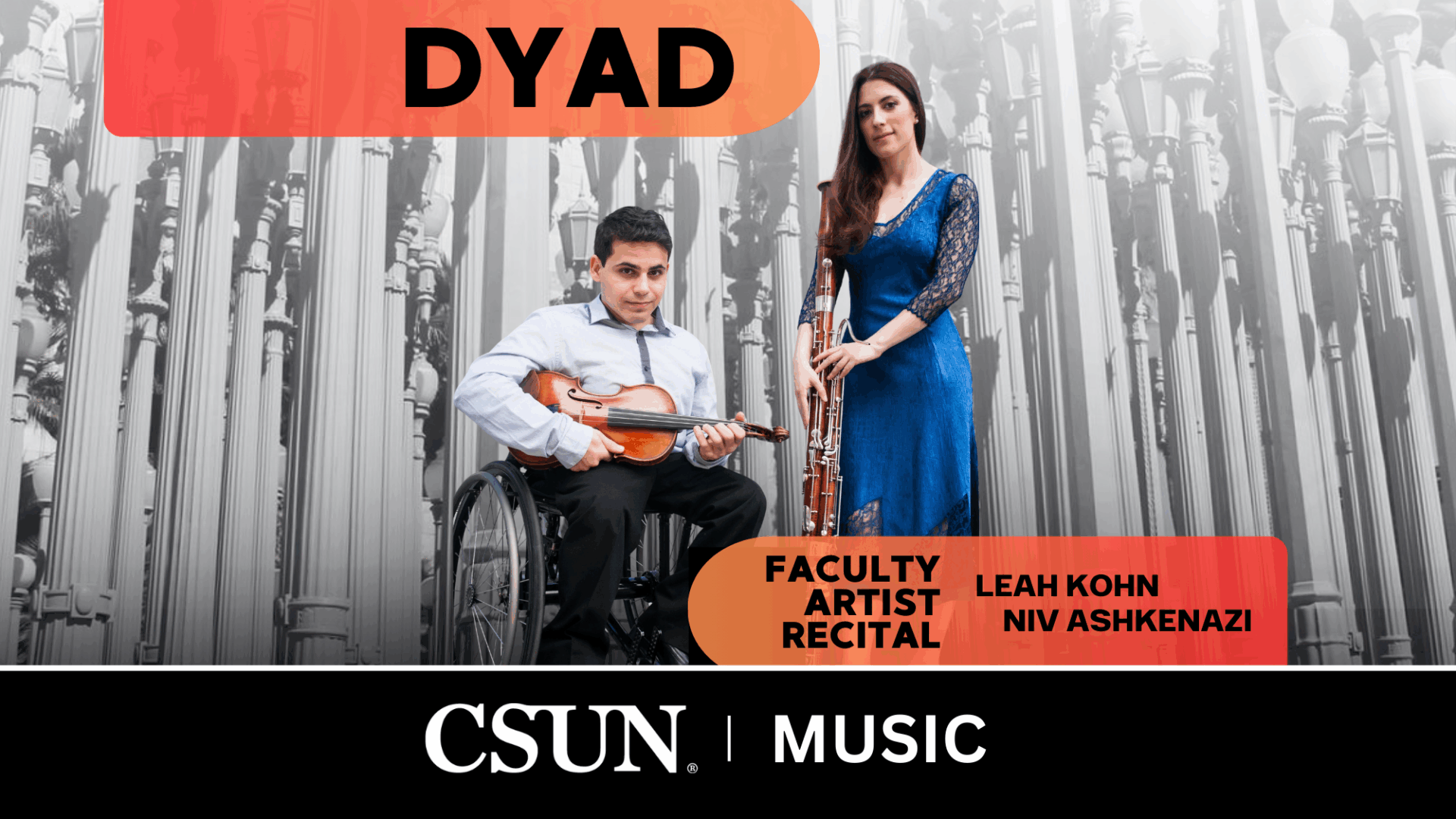 CSUN Music Faculty Recital March 6 2026 DYAD with Leah Kohn Bassoon and Niv Ashkenazi Violin