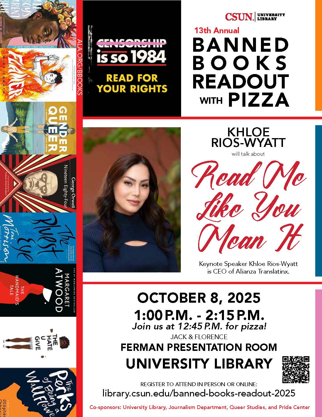 Banned Books Readout with Pizza