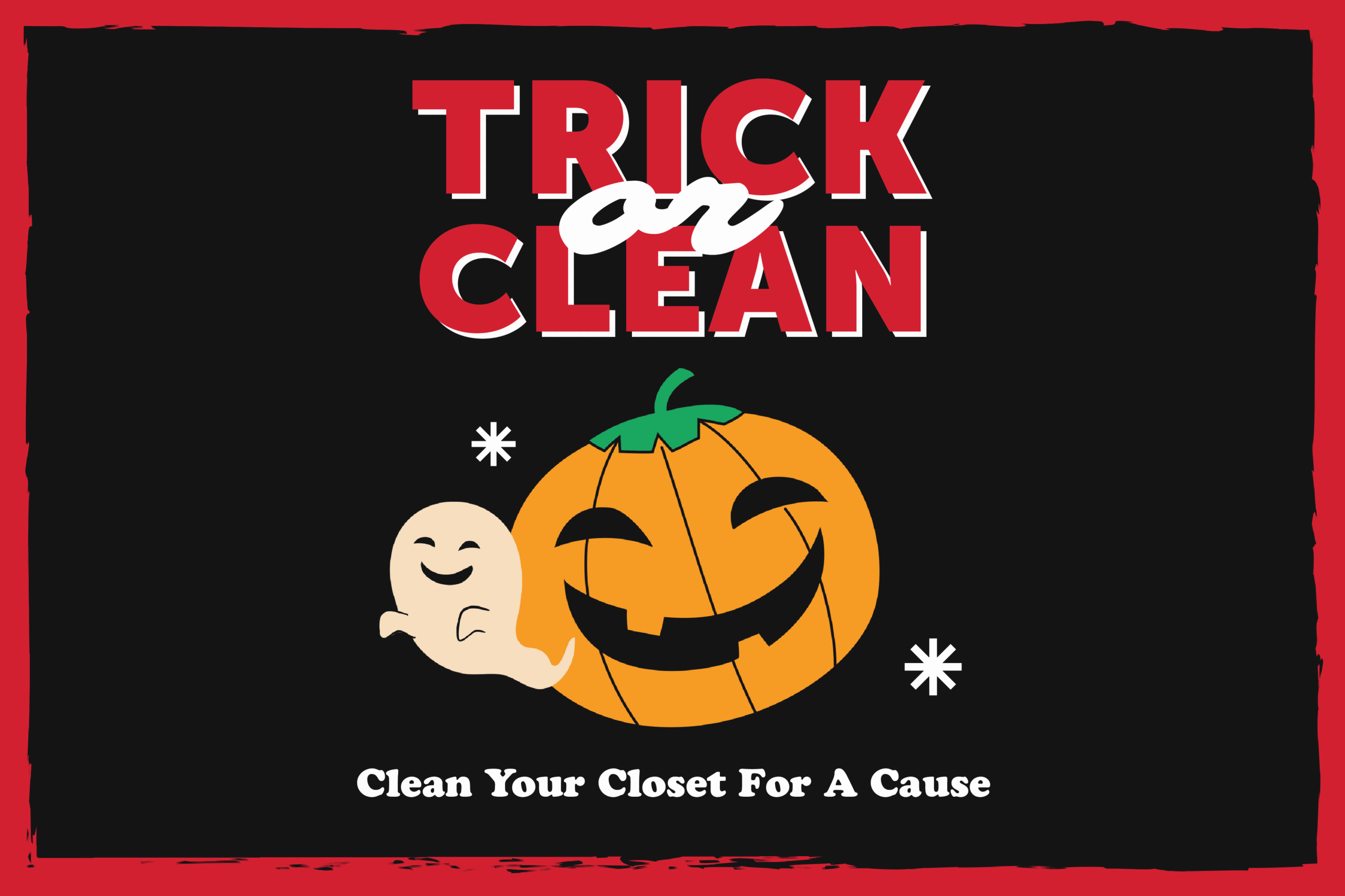 Graphic of a halloween pumpkin and a ghost.