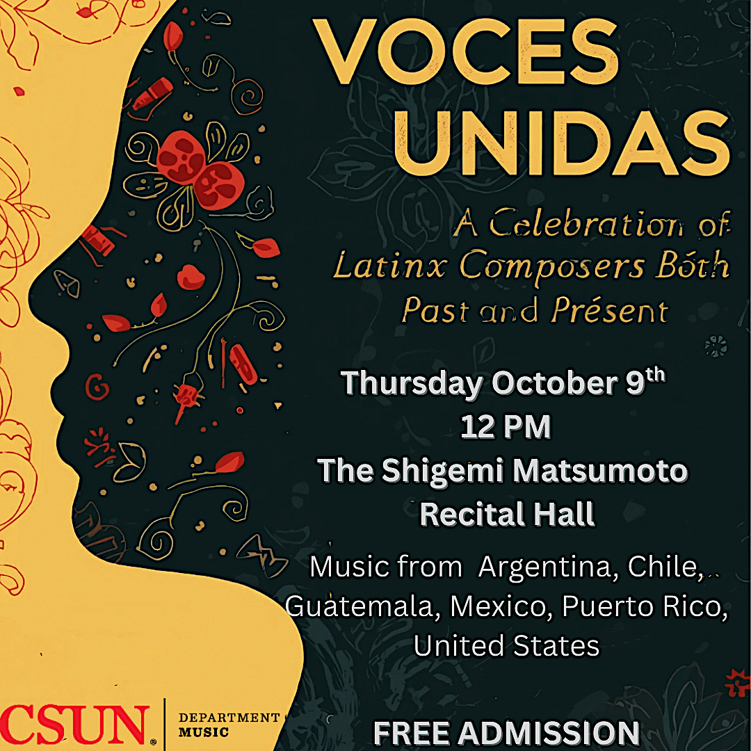 Con Nuestra Voces - A Concert of Latinx Composers by Latinx Performers