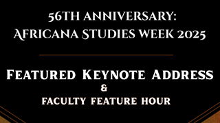 AFRS Week 2025: Keynote Speaker. White text on black background