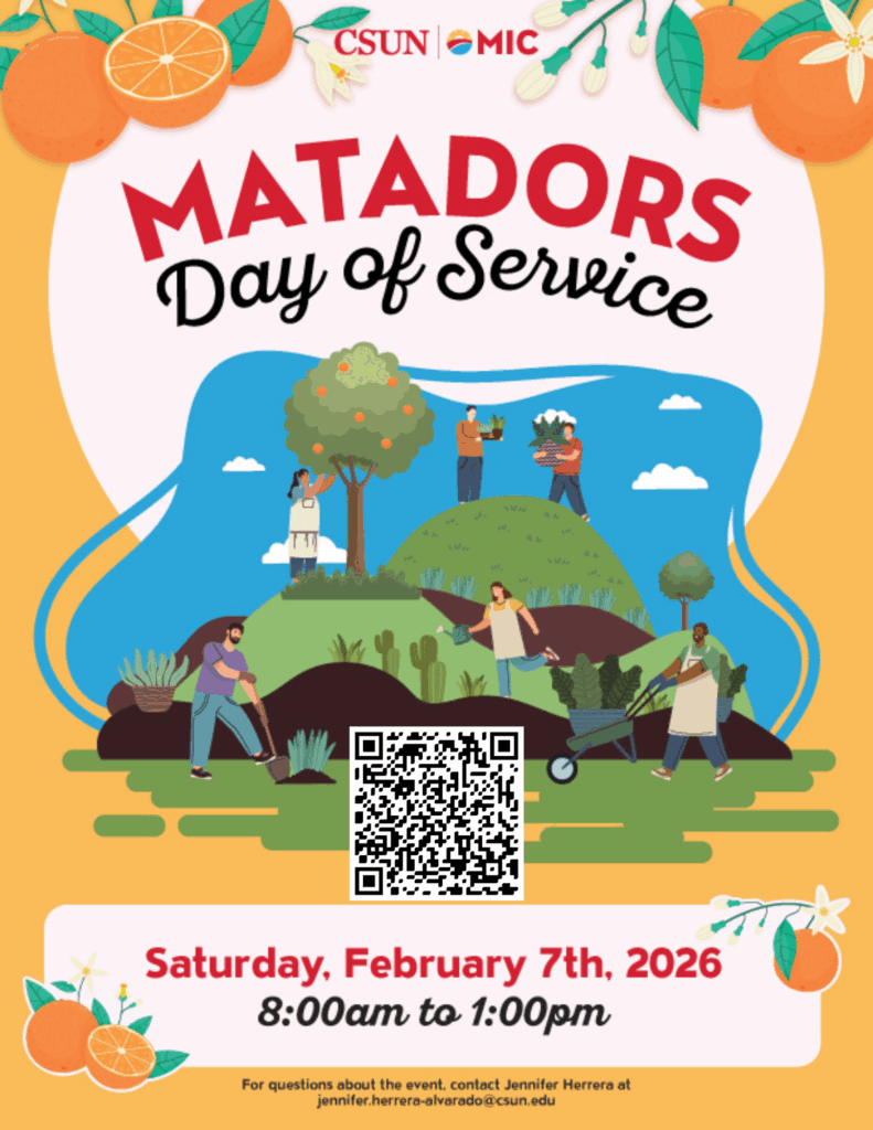 Matadors Day of Service: Saturday, February 7, 2026
