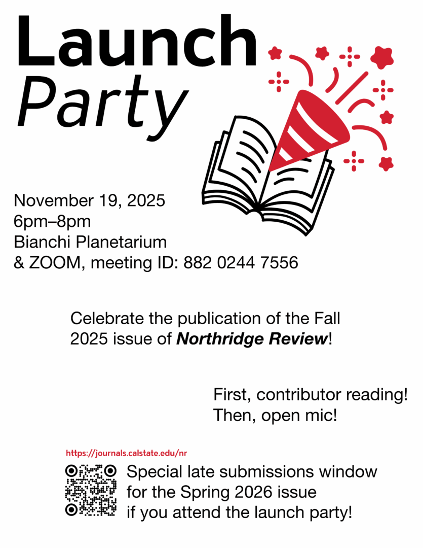 The Northridge Review flyer