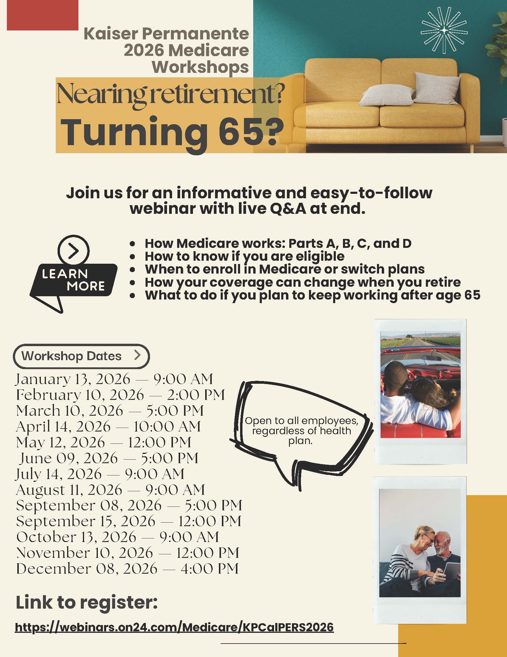 Kaiser Permanente 2026 Medicare Workshops