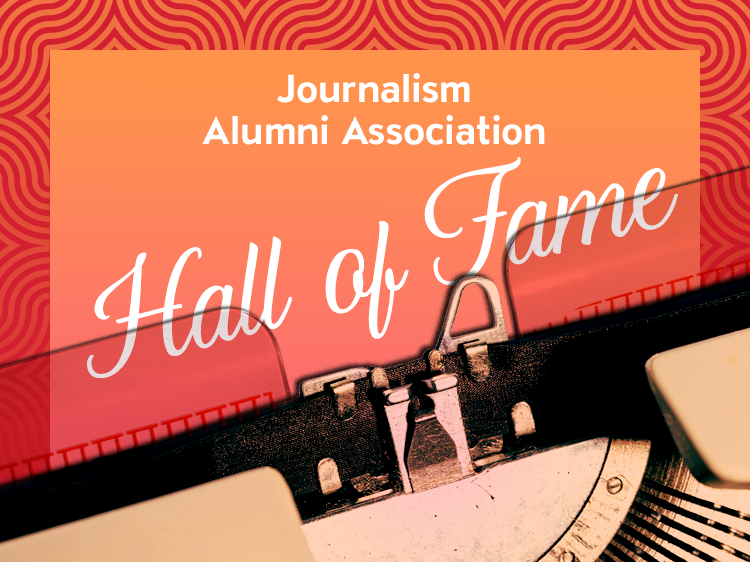 Journalism Alumni Association Hall of Fame Banner