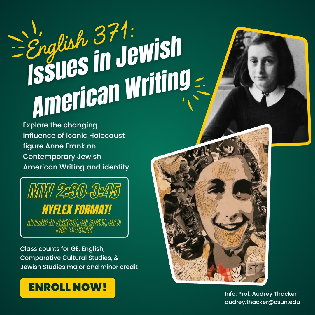 English 371 Issues in Jewish American Writing