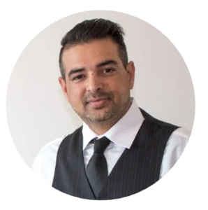 Professional headshot of a business man. 