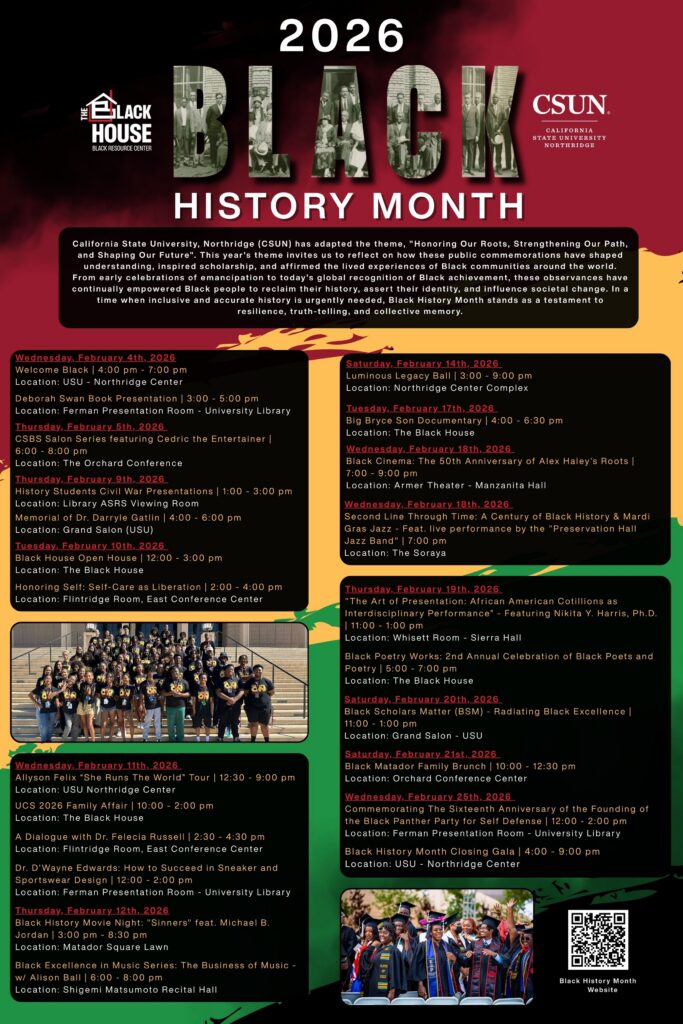 Black House 2026 Black History Month flyer
