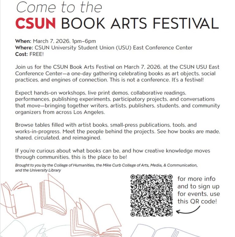 CSUN Book Arts Festival – CSUN News & Events