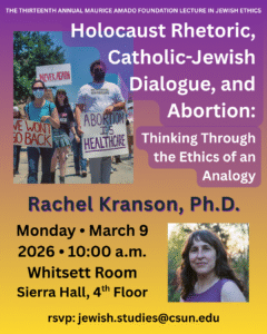 2026 Amado Lecture Flyer