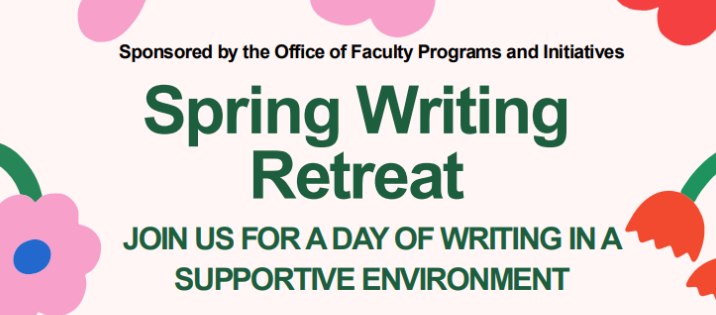 Spring Writing Retreat banner