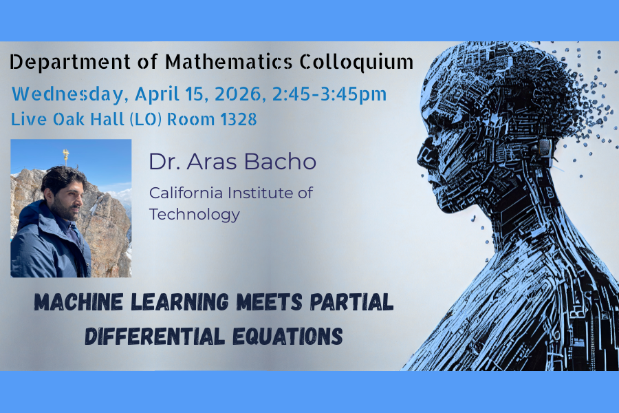 Department of Mathematics Colloquium Aprli 15