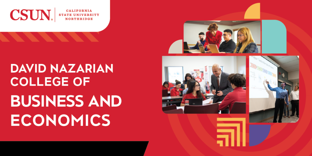 David Nazarian School of Business and Economics Mock Business Law Class banner.