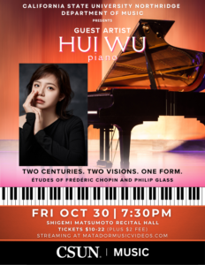 Guest Artist Hui Wu, piano