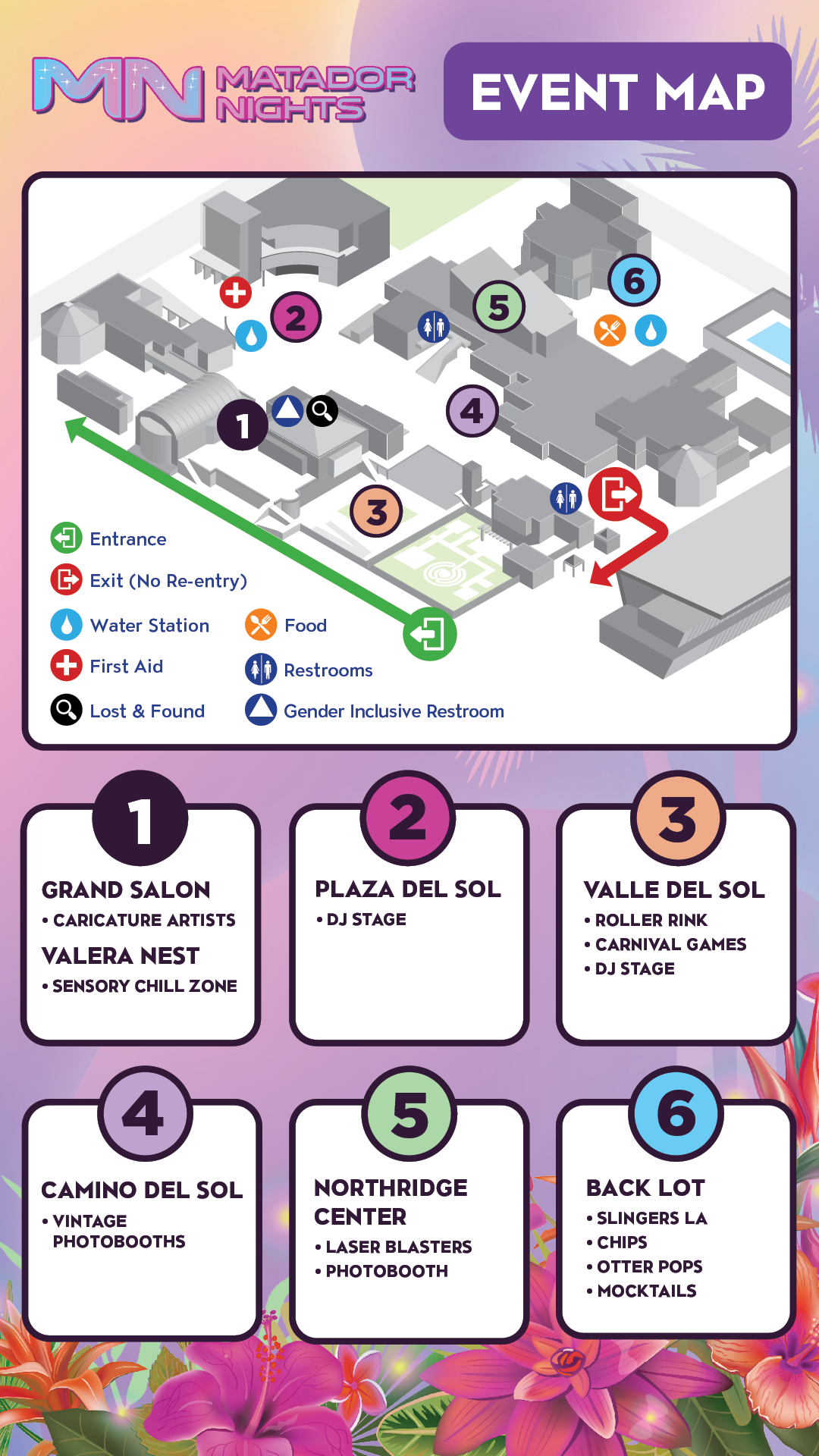 Matador Nights Fall 2026 Event Map