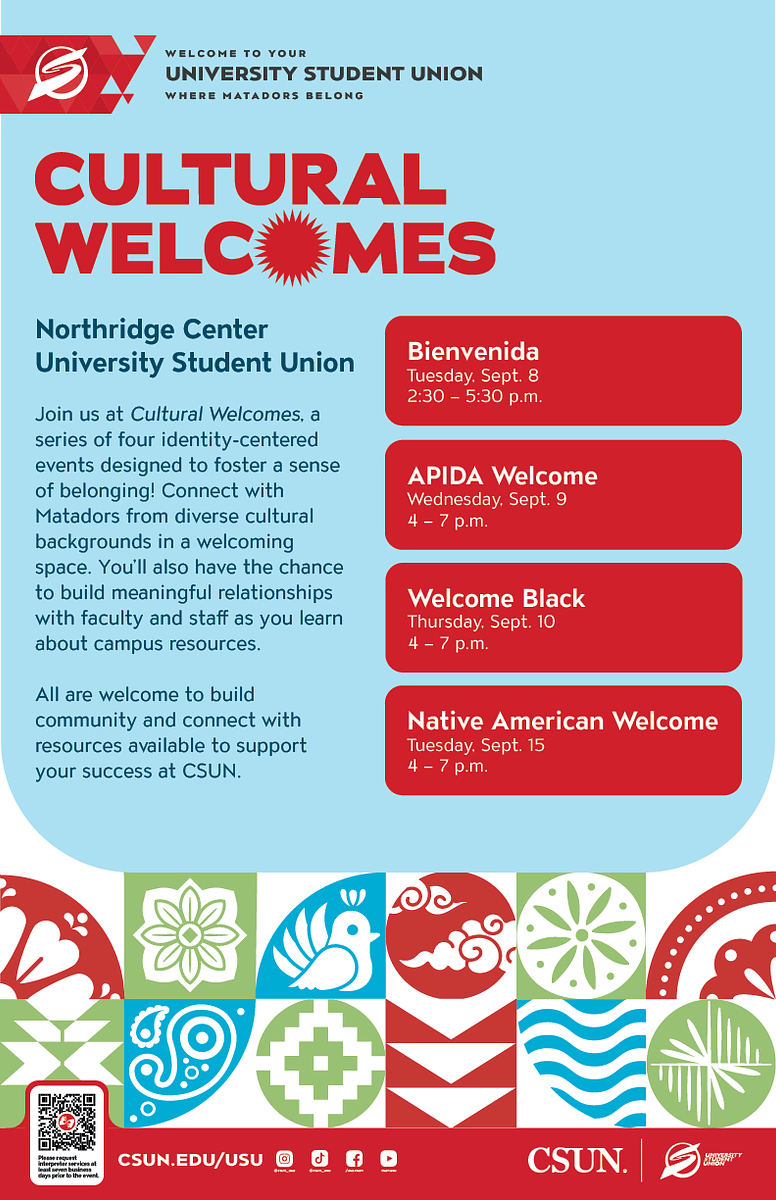 CULTURAL WELCOMES
