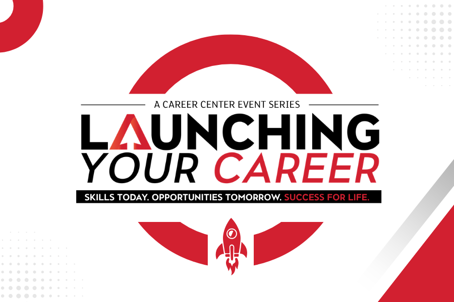Graphic showcasing the Launching Your Career Series logo.