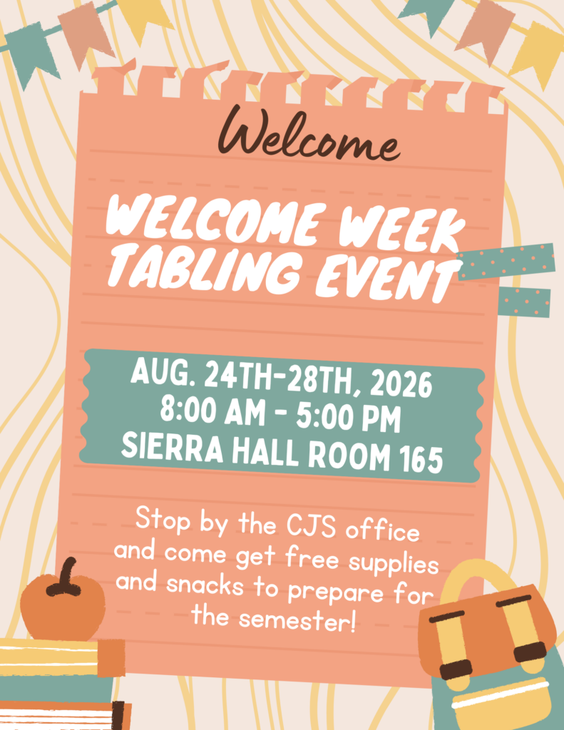 Welcome Week Tabling Event Flyer