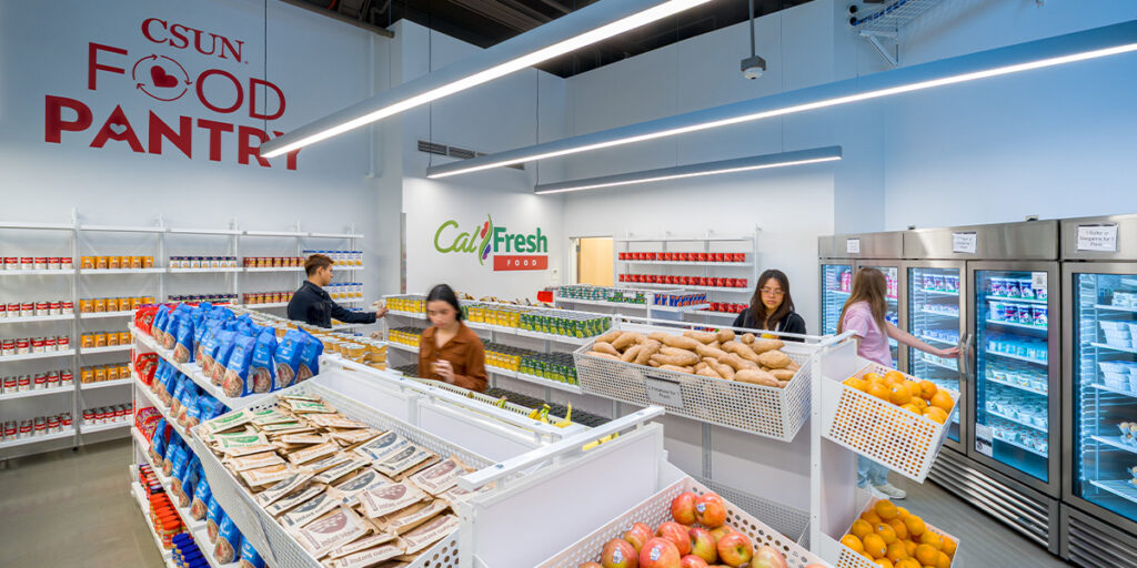 CSUN Food Pantry interior