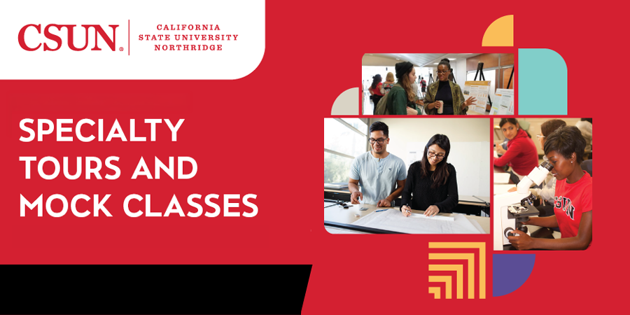 Mock classes and specialty tours event banner.